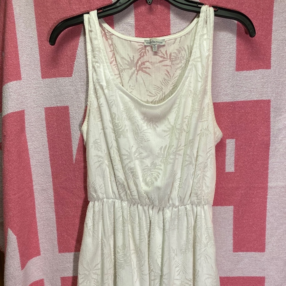 Charlotte Russe (M) White Summer Dress